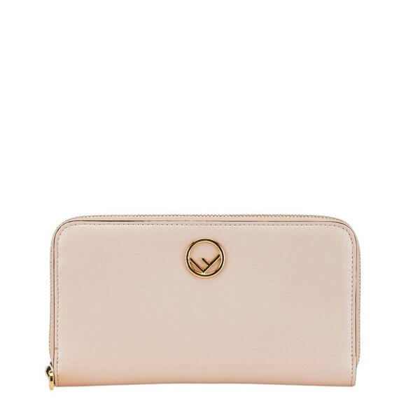FENDI Pink Leather Wallet - Picture 1 of 8
